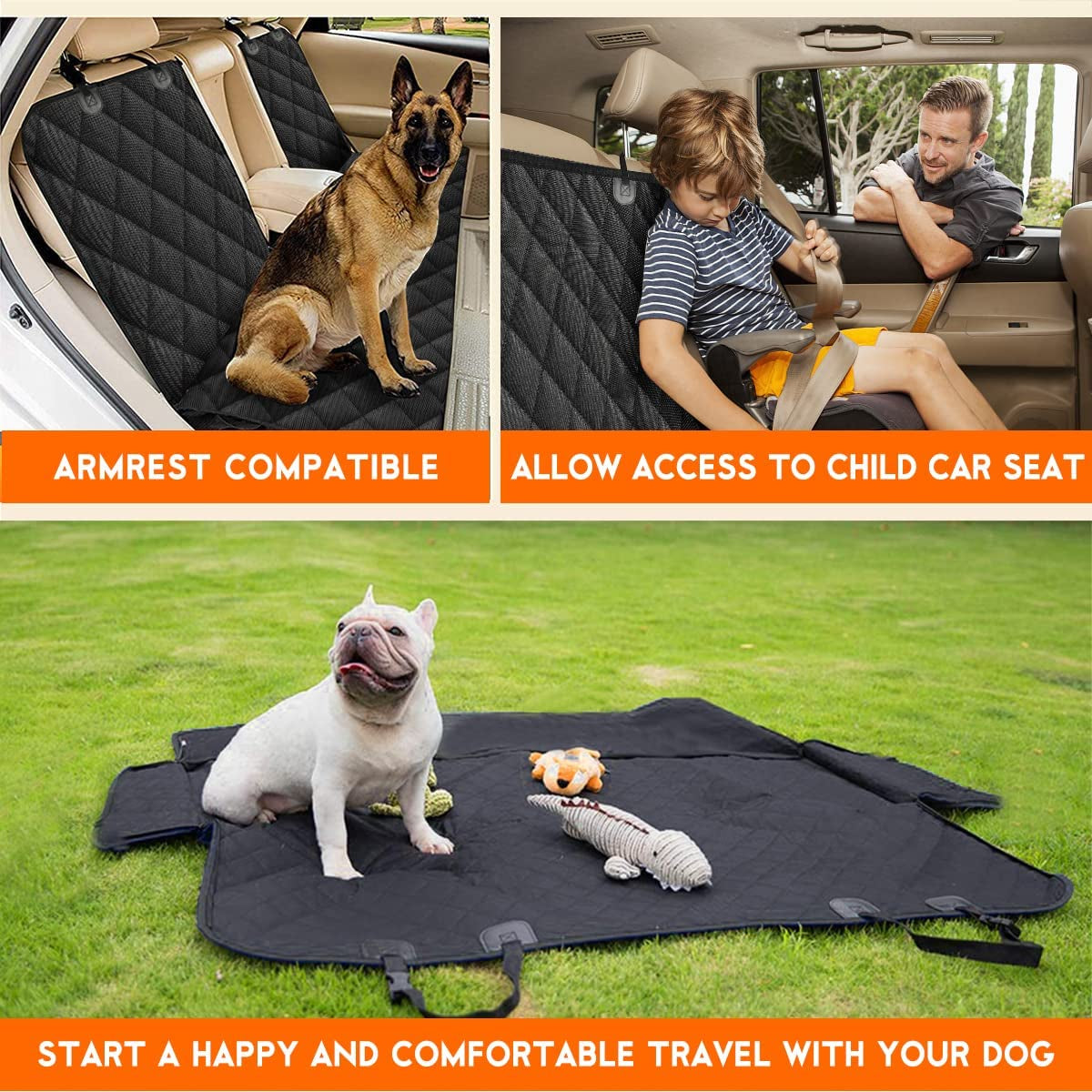 Protector Impermeable para Asiento Trasero de Auto
