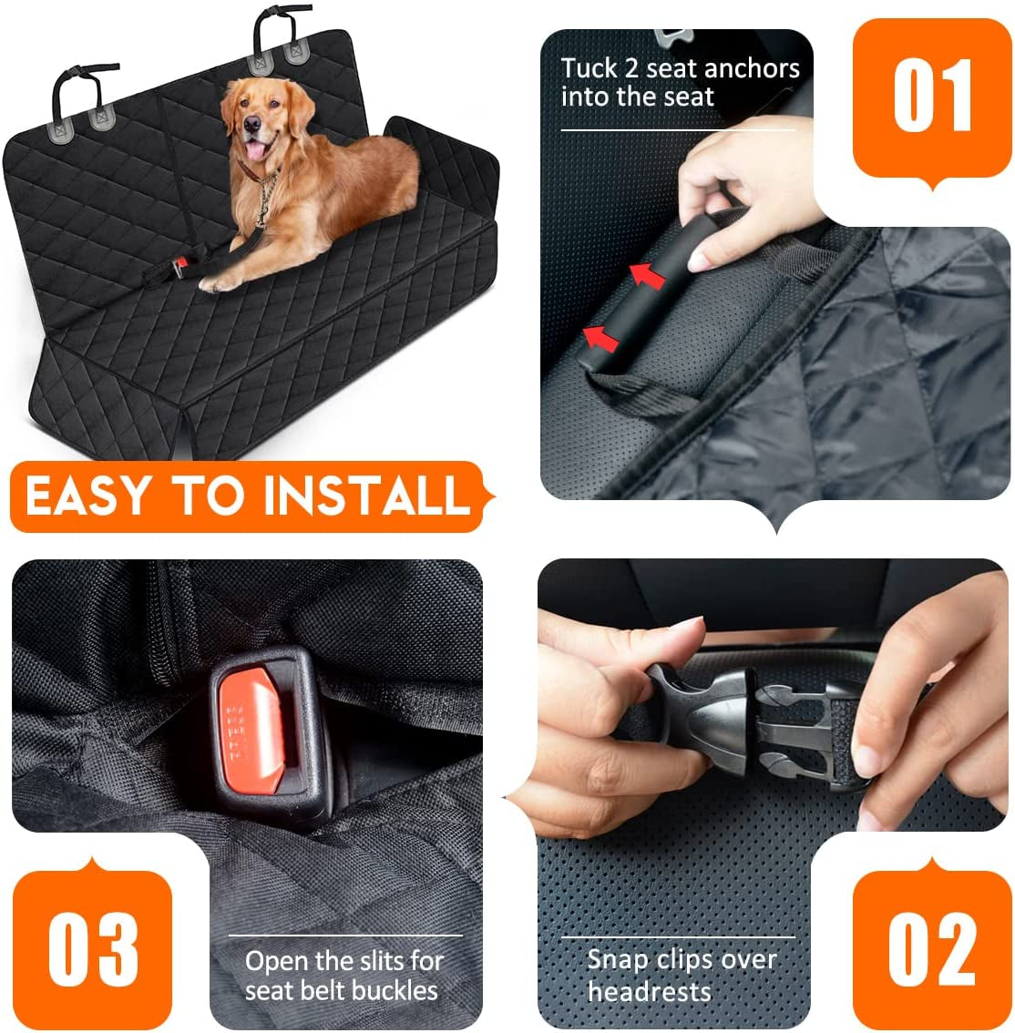 Protector Impermeable para Asiento Trasero de Auto